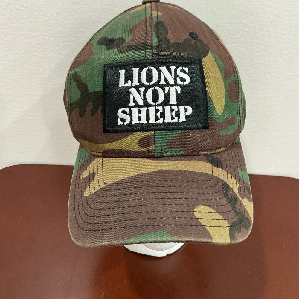 Lions Not Sheep Camouflage Snapback Hat Adjustable SnapBack Yupoong The Classics